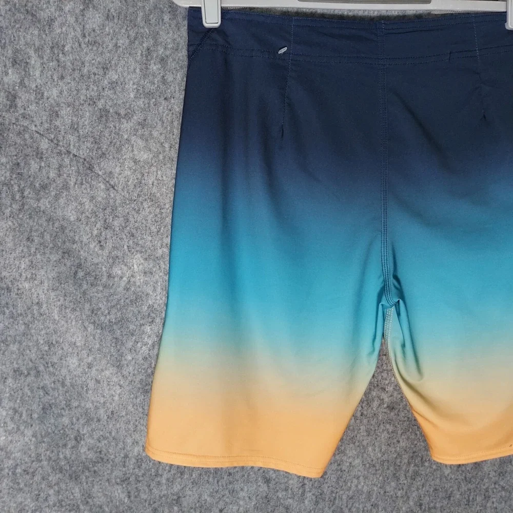ONeill Mens 30 Board Shorts Ombre Blue‎ Swim Trunks Quick Dry Beach Comfort